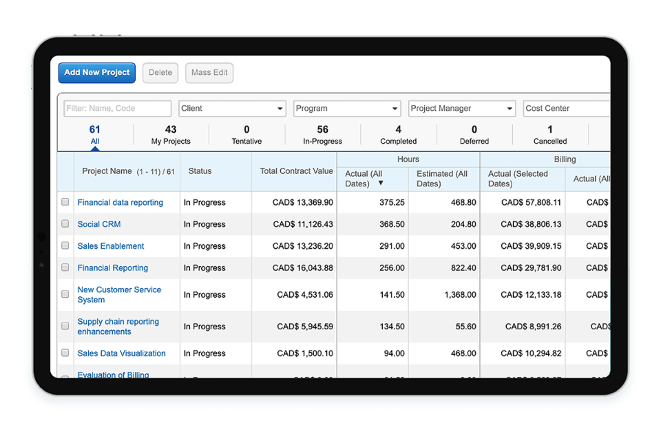 Replicon time tracking software for accountants