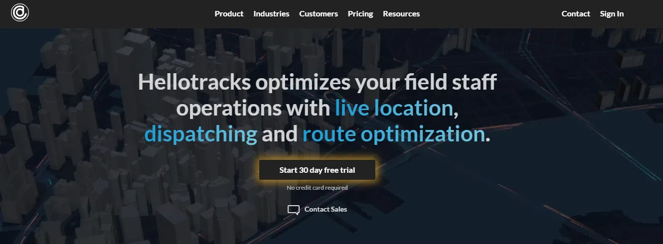 Hellotracks field GPS time tracking software