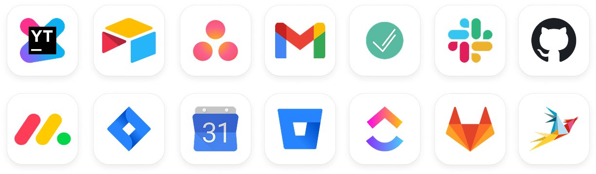 list of icons of tools that integrate with timecamp