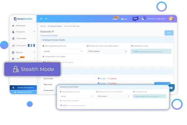 a screenshot of empmonitor monitoring feature